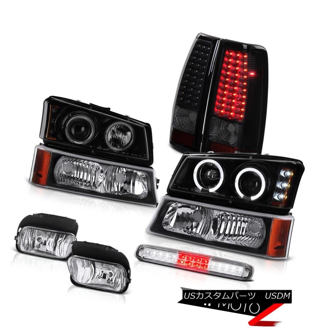 テールライト 03-06 Silverado 3500Hd Chrome Fog Lamps Parking Light 3RD Brake Lights Headlamps 03-06 Silverado 3500Hdクロームフォグランプパーキングライト3RDブレーキライトヘッドランプ