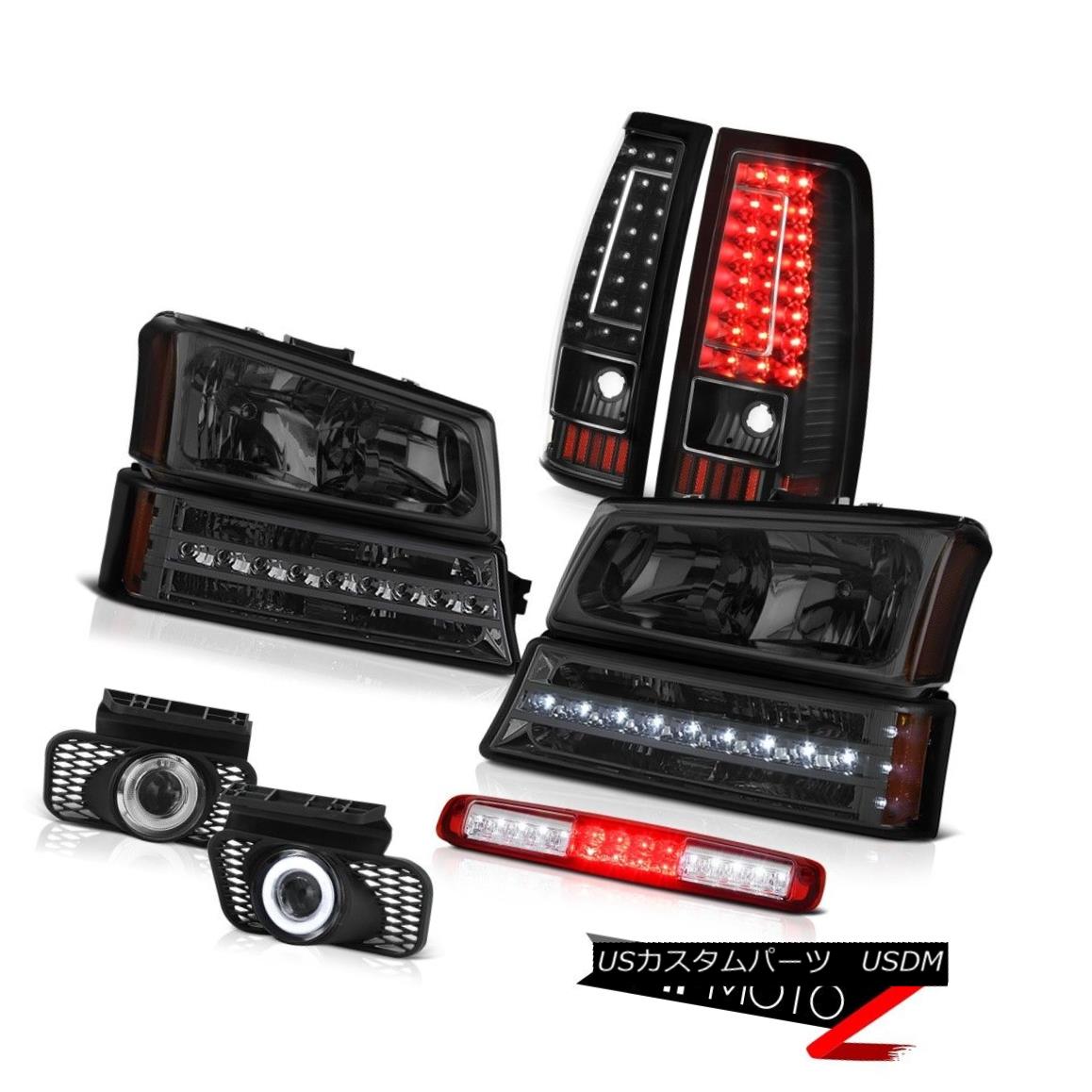 テールライト 03-06 Silverado 1500 3RD Brake Lamp Foglamps Black Tail Lights Bumper Headlamps 03-06 Silverado 1500 3RDブレーキランプフォグランプブラックテールライトバンパーヘッドランプ