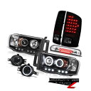 テールライト 02 03 04 05 Ram ST Black Angel Eye Projector LED Brake Lamp Halo Fog Thir...