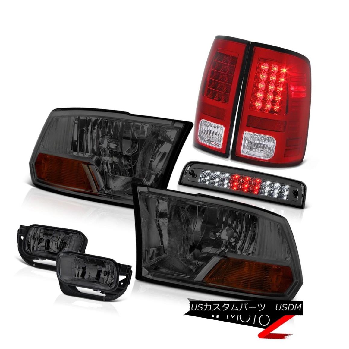 テールライト 09-13 Dodge Ram 1500 5.7L Fog Lights 3RD Brake Light Tail Headlamps SMD Assembly 09-13 Dodge Ram 1500 5.7Lフォグライト3RDブレーキライトテールヘッドランプSMDアセンブリ