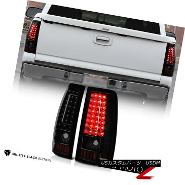 テールライト [C-SHAPE LED STRIP]1999-2006 Silverado Sierra Darkest LED Smoke Tail Lights PAIR [C-SHAPE LED STRIP] 1999-200 6シルバラード・シエラ・ダークスLED煙テールライトPAIR