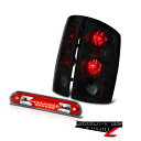 テールライト Sinister Black Tail Lamps Roof Third Brake LED Red Cargo 2006 Dodge Ram H...