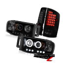 テールライト 02-05 Ram Quad Cab WS Brightest CCFL Halo Headlight LED Tail Lights Lamps...