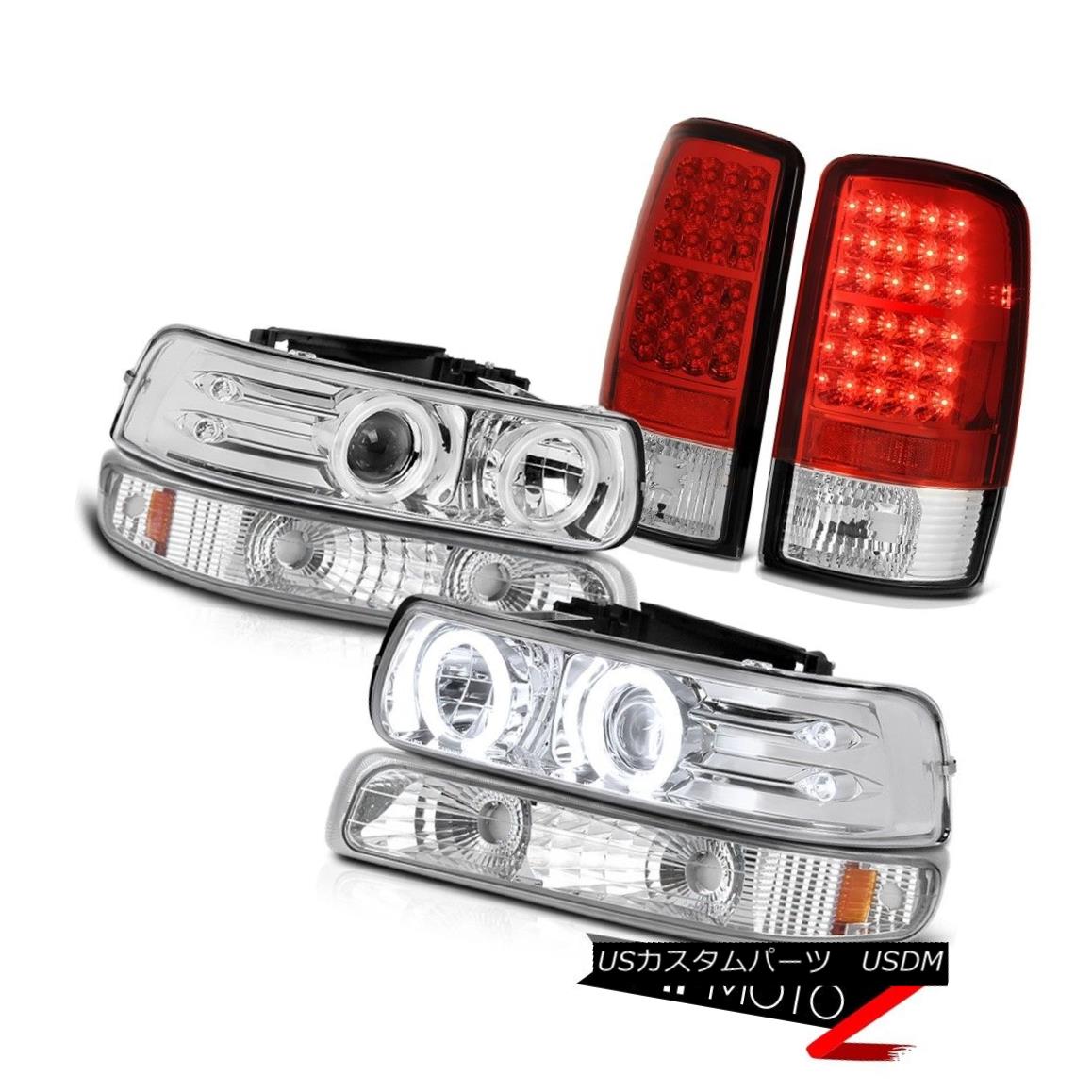 テールライト DRL Halo Tech Pkg Headlights Bumper Bright L.E.D Taillamps 00-06 Suburban Z71 DRL H..
