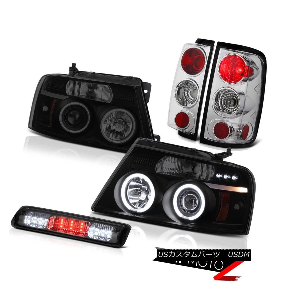 テールライト 04-08 Ford F150 FX4 Roof Cab Light Headlights Tail Brake Lights LED 2X CCFL Halo 04-08 Ford F150 FX4ルーフキャブライトヘッドライトテールブレーキライトLED 2X CCFL Halo