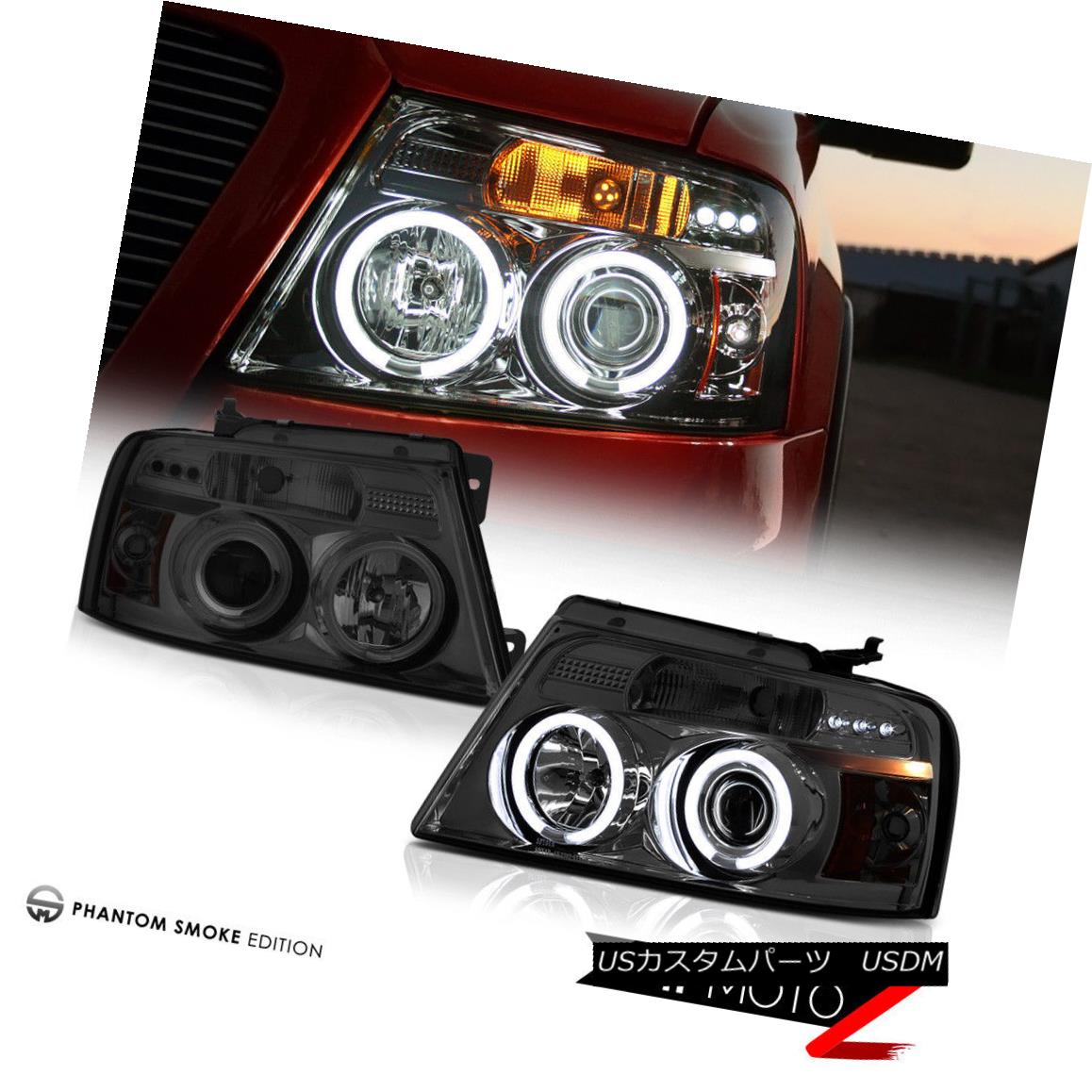 テールライト 04-08 Ford F150 XLT 3rd Brake Light Headlamps Chrome Taillamps CCFL Ring Cool 04-08 Ford F150 XLT 3rdブレーキライトヘッドランプChrome Taillamps CCFLリングCool 2