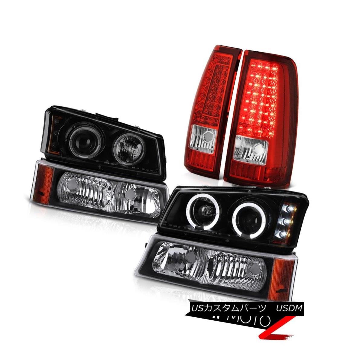 ơ饤 03-06 Silverado Taillamps Black Bumper Light Darkest Smoke Projector Headlamps 03-06 Silverado Taillamps֥åХѡ饤Darkest Smoke Projectorإåɥ