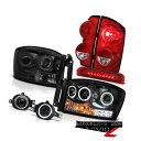 テールライト 2007-2009 Dodge Ram 3500 WS Tail Brake Lights Headlamps Fog Roof Light Halo Rim 2007-2009 Dodge Ram 3500 WSテールブレーキライトヘッドランプフォグルーフライトHalo Rim(2)