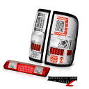 テールライト 04-08 Ford F150 Sterling Chrome Led Tail Lights Bloody Red Third Brake Set L+R 04-08 Ford F150スターリングクロムLedテールライトBloody Red第3ブレーキセットL + R(2)