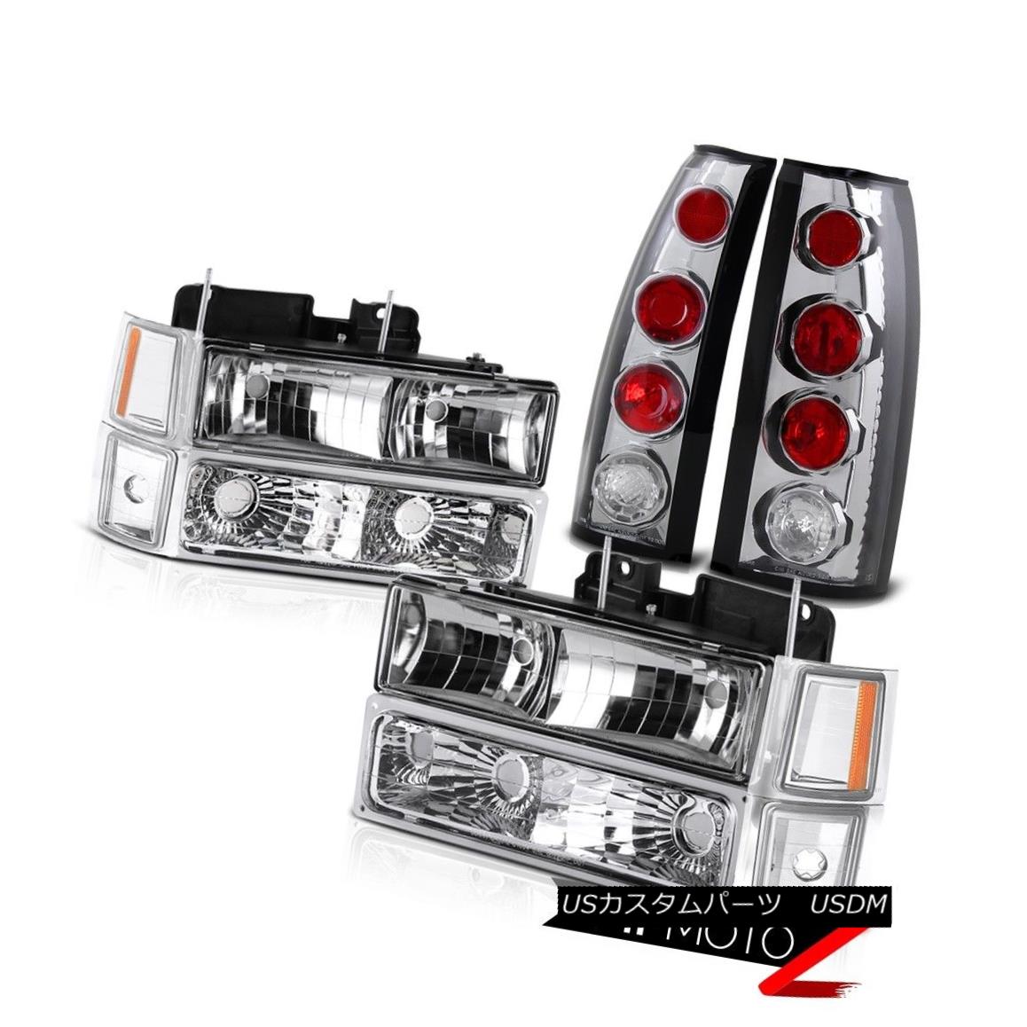 テールライト 94 95 96 97 98 Suburban Tahoe Silverado Chrome Headlights Tail Light Turn Signal 94 95 96 97 98郊外のタホシルバラードクロームヘッドライトテールライトターンシグナル