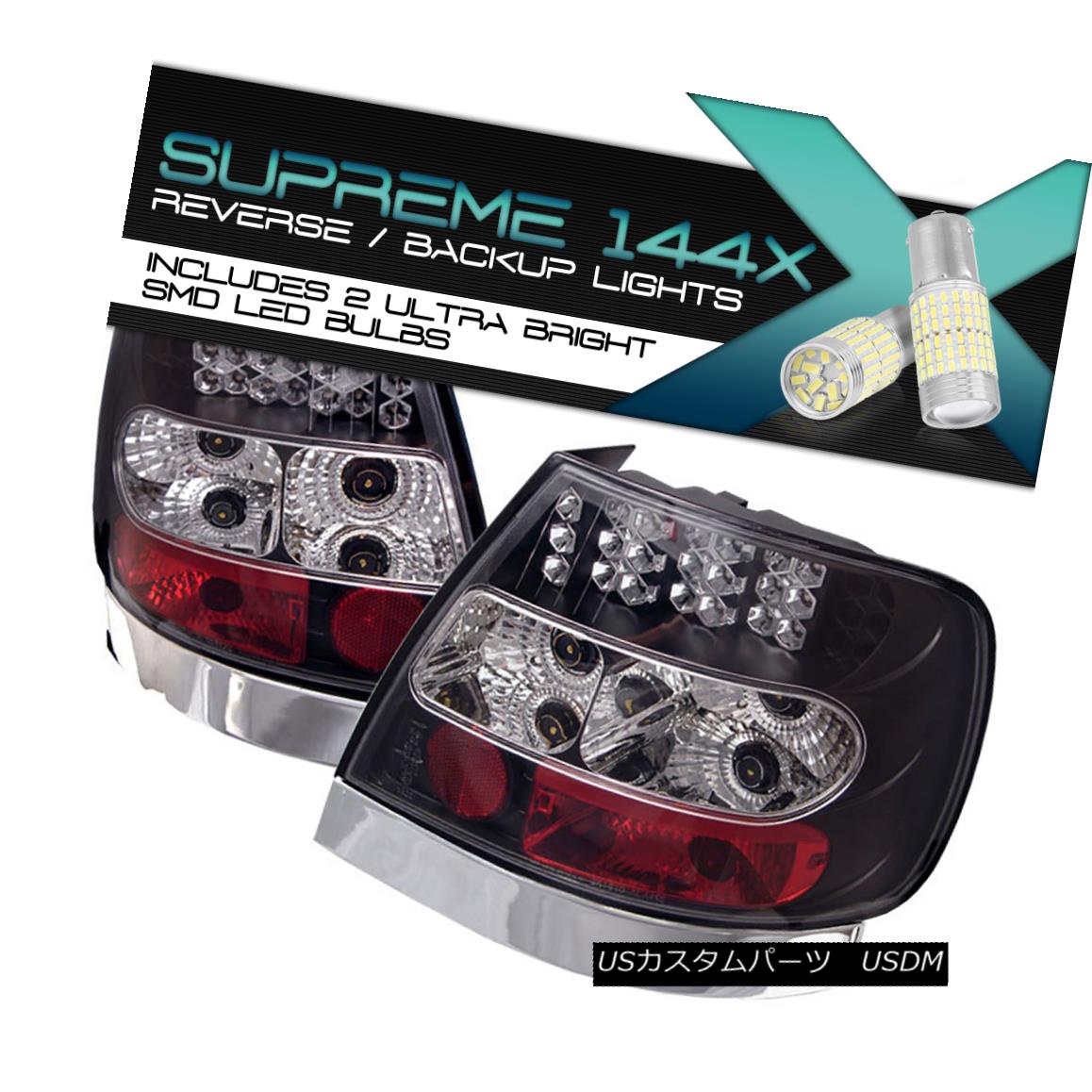 テールライト {FULL SMD REVERSE} 1996-2001 Audi A4 B5 Typ 8D Black LED Turn Signal Tail Lamps {FU..