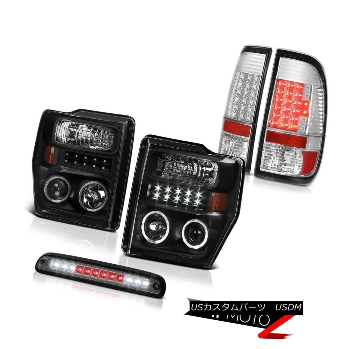 ơ饤 08-10 F350 Power Stroke V8 Dual Halo Headlights Bright LED Tail Lights High 3rd 08-10 F350ѥȥV8ǥ奢إӡإåɥ饤뤤LEDơ饤High 3rd