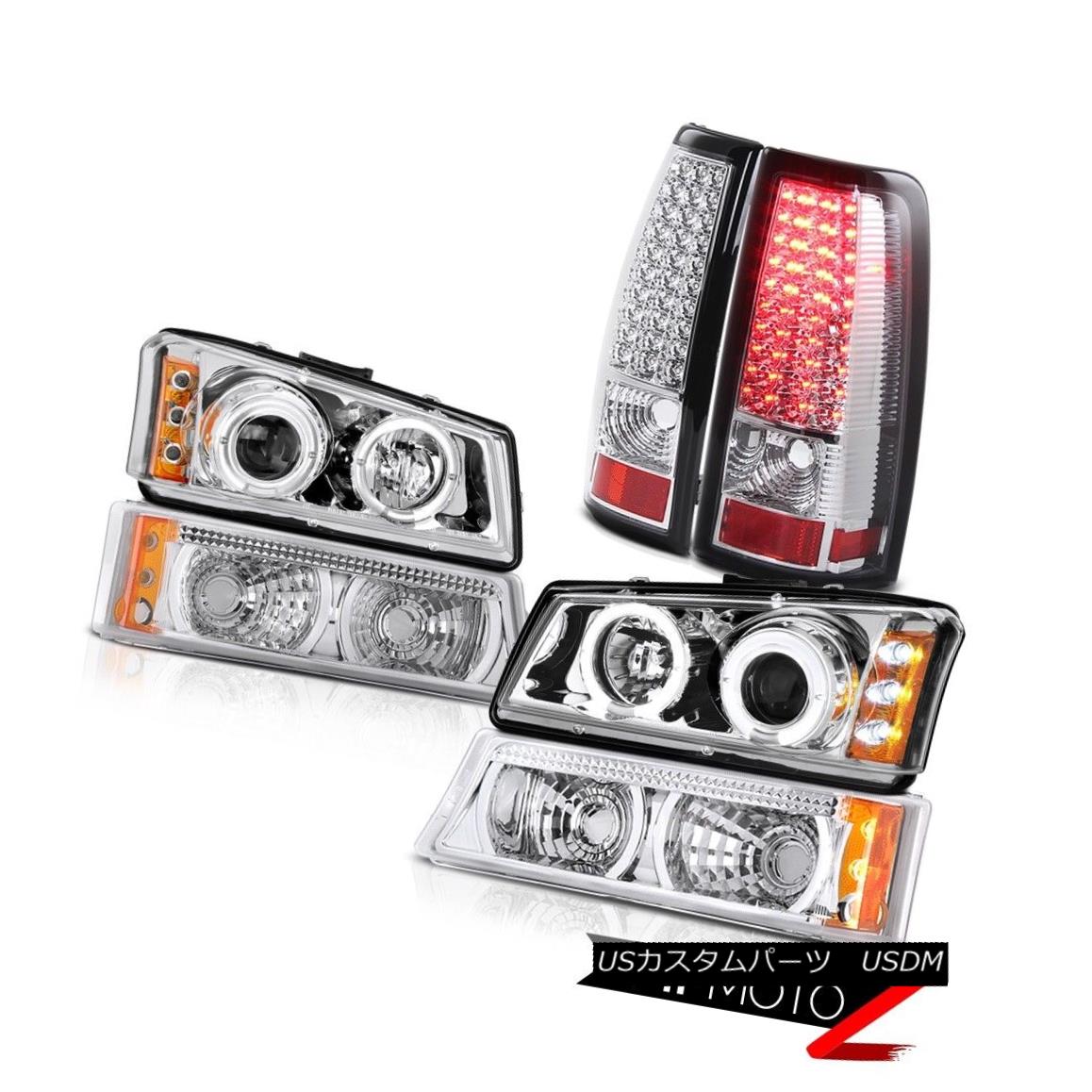 ơ饤 Chrome Projector Headlamp Turn Signal LED Brake Taillight 2003-2006 Silverado WT ץإåɥץ󥷥ʥLED֥졼ơ饤2003-2006Х顼WT