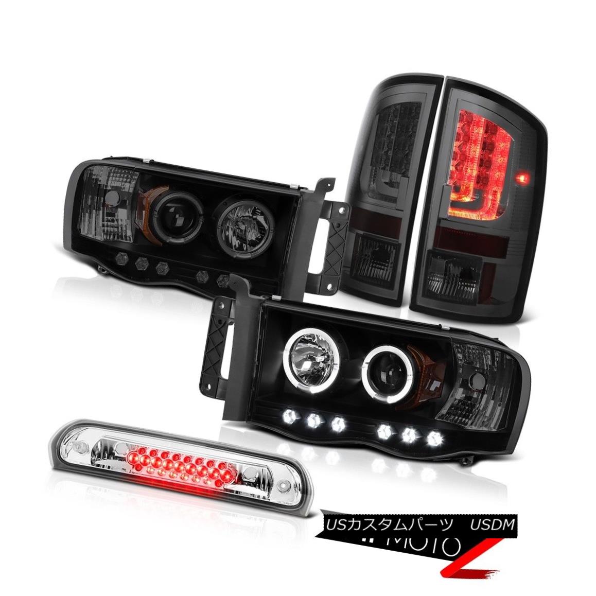 テールライト 02-05 Ram 1500 2500 3500 5.7L Taillamps Headlamps Roof Cab Lamp LED Angel Eyes 02-05 Ram 1500 2500 3500 5.7LタイルランプヘッドランプルーフキャブランプLEDエンジェルアイズ 1