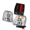 テールライト 2007-2014 GMC Yukon SLT Tail Lamps Euro Clear Headlights Dual Halo