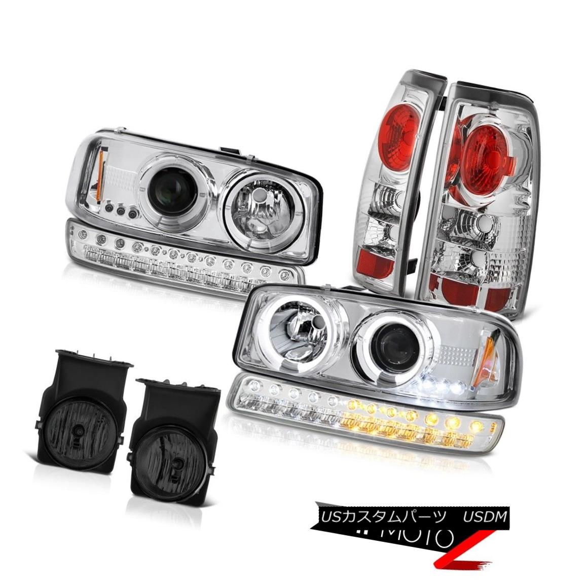 テールライト 03-06 Sierra 2500HD Titanium Smoke Fog Lights Tail Brake Bumper Light Headlamps 03-06 Sierra 2500HDチタンスモークフォグライトテールブレーキバンパーライトヘッドランプ