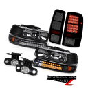 テールライト 00-06 Suburban 5.3L Black Headlamp Sinister LED Tail Lights Projector Fog...