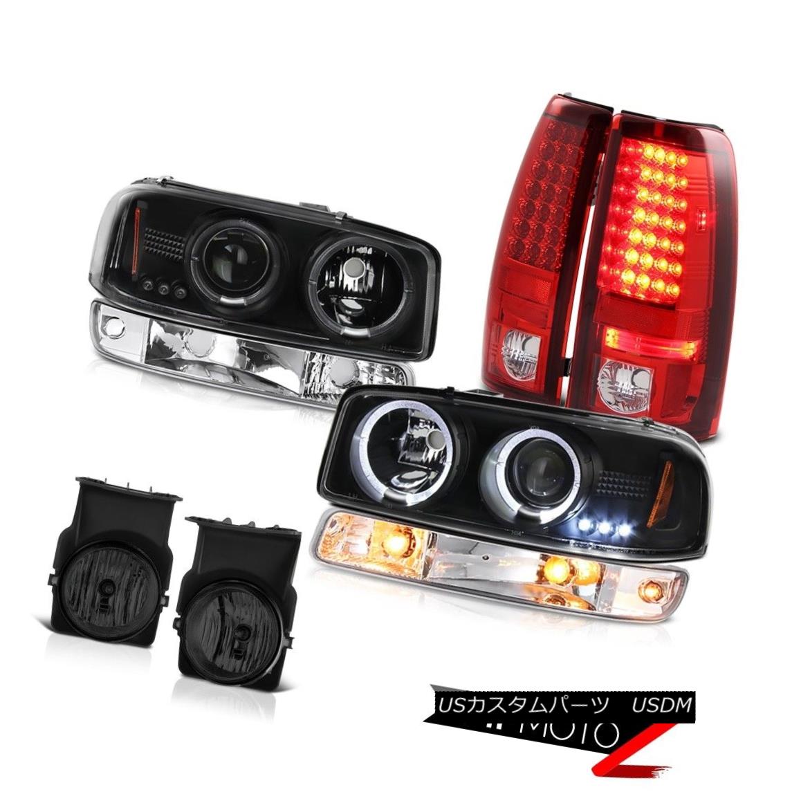 テールライト 03-06 Sierra SLT Smoked foglights taillamps parking light inky black headlights 03-06 Sierra SLTスモーク・フォグライト・テールライト・パーキングライト・インク・ブラック・ヘッドライト