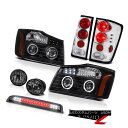 テールライト For 04-15 Titan XE L.E.D DRL Halo Headlights Tail Lights Driving Fog 3rd Brake 04-15タイタンXE L.E.D DRLハローヘッドライトテールライトドライビングフォグ3rdブレーキ