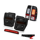 テールライト Dark Smoke Headlamps 3rd Brake Red LED Black Tail Lights 2008-2010 F250 5.4L ダークスモークヘッドランプ第3ブレーキレッドLEDブラックテールライト2008-2010 F250 5.4L(2)