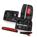 テールライト 1999-2004 F350 6.8L Pair Smoke Headlamps LED Blubs Third Brake Lamps Thir...
