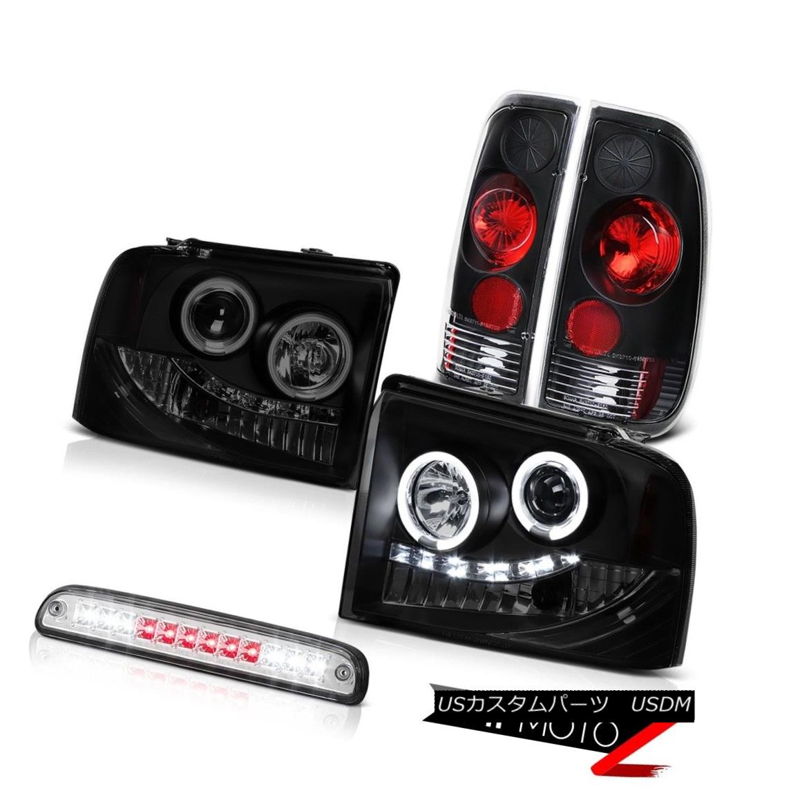 スモークヘッド 43 テールライト Dark Smoke Headlights Reverse Tail Lights Euro 3rd Brake LED 05