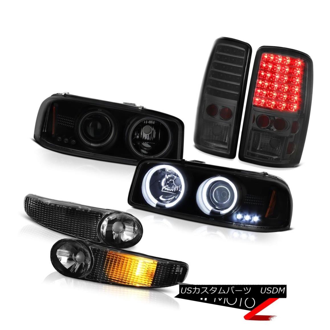 テールライト 2000-2006 GMC Yukon Denali Halo CCFL Angel Eye Headlamps Bumper LED Brake Lights 20..