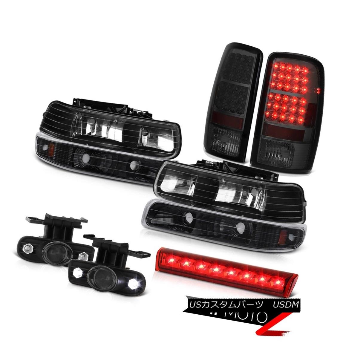 テールライト 2000-2006 Chevy Tahoe Z71 Red high stop lamp smokey fog lights tail Headlights 2000-2006シボレータホZ71レッドハイストップランプスモーキーフォグライトテールヘッドライト