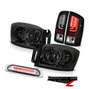 テールライト 2006 Ram 2500 Raven Black Rear Brake Lamps Headlights 3RD Lamp