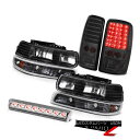 テールライト Left Right Headlights Inky Black Tail Lights Third Cargo 2000-2006 Suburb...