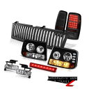 テールライト Black Headlamps Smoke Brake Tail Clear Fog Third Cargo LED 2000-06 Suburb...