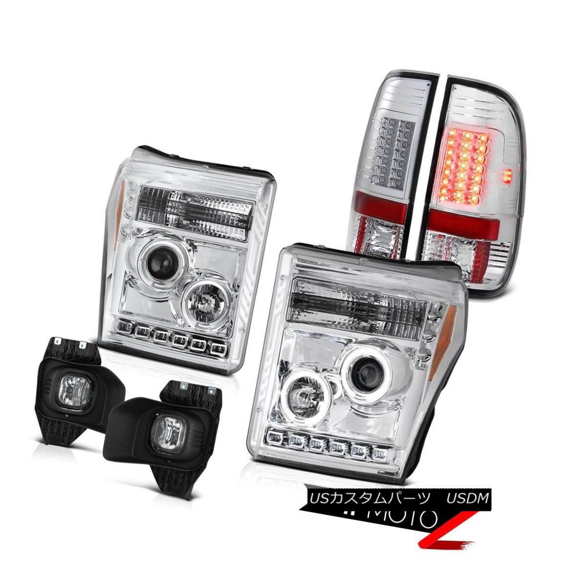 テールライト 11 12 13 14 15 16 Ford F-250 F-350 Euro Clear Fog Lights Taillamps Headlamps 11 12 13 14 15 16フォードF-250 F-350ユーロクリアフォグライトタイルランプヘッドランプ