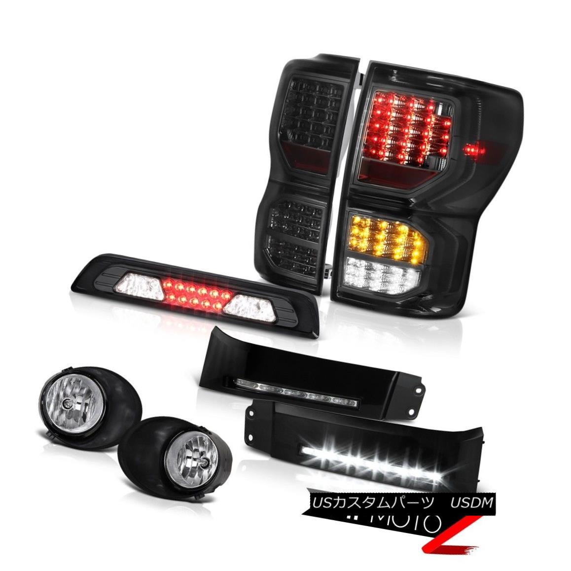 テールライト 07-13 Toyota Tundra SR5 Smoked Taillights Bumper DRL Foglamps 3RD Brake Light 07-13..