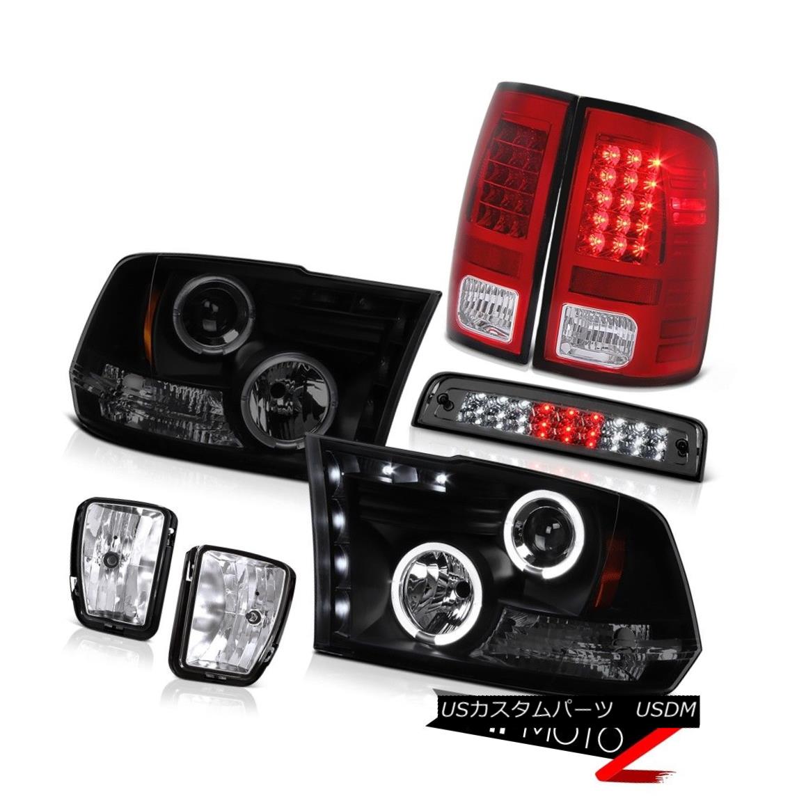 テールライト 13-18 Dodge Ram 1500 3.0L High Stop Lamp Foglamps Red Tail Lamps Headlights SMD 13-..