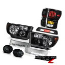 テールライト Toyota Tundra 07-13 Limited Tail Lamps Headlamps DRL Strip Fog Roof Cab L...