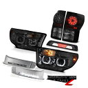 スモークヘッド 18 テールライト 07-13 Toyota Tundra SR5 Smoked Headlamps Bumper DRL Roof Brake 