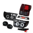 テールライト 07-13 Toyota Tundra Limited Foglamps High Stop Light Taillights Black Hea...