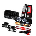 テールライト 99-02 Sierra 6.0L Tail Lamps High Stop Lamp Bumper Fog CCFL Headlamps Halo Rim 99-02 Sierra 6.0LテールランプハイストップランプバンパーフォグCCFLヘッドランプHalo Rim(2)