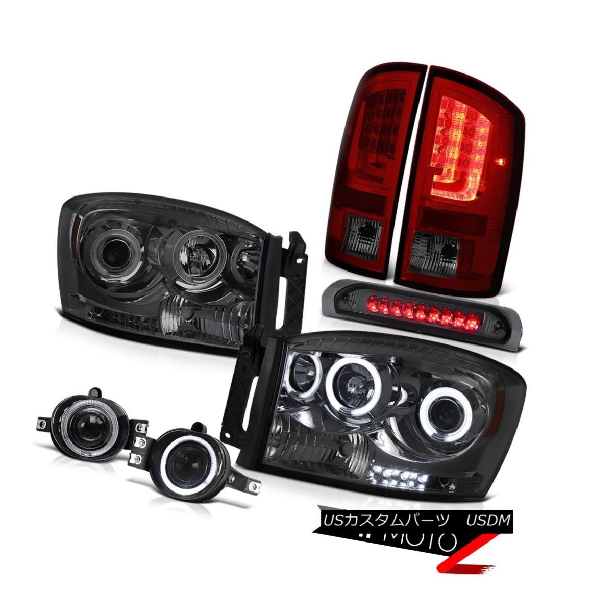 テールライト 07-08 Dodge Ram 1500 WS Rear Brake Lights Headlights Foglights 3RD Lamp LED Cool 07..