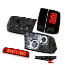 スモークヘッド 18 テールライト 2010-2018 Ram 3500 5.7L Red Roof Brake Lamp Tail Lights Dark Sm