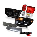 テールライト 07-13 Toyota Tundra Platinum Tail Lamps Headlamps DRL Strip LED SMD Brightest 07-13 Toyota TundraプラチナテールランプヘッドランプDRL Strip LED SMD Brightest