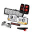 テールライト 2000-2006 Suburban 1500 Headlights Tail Brake Lights Fog Smoke Third LED Black 2000-2006郊外1500ヘッドライトテールブレーキライトフォグスモーク第3 LEDブラック