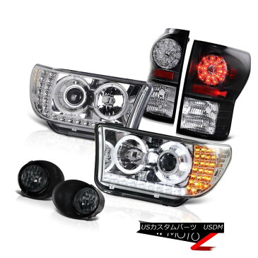 テールライト 2007-13 Tundra Chrome Projector Led Headlight+Led Tail Light+Fog Lamp 2007?13年トンドラクロームプロジェクターヘッドライト+ Ledテールライト+フォグランプ