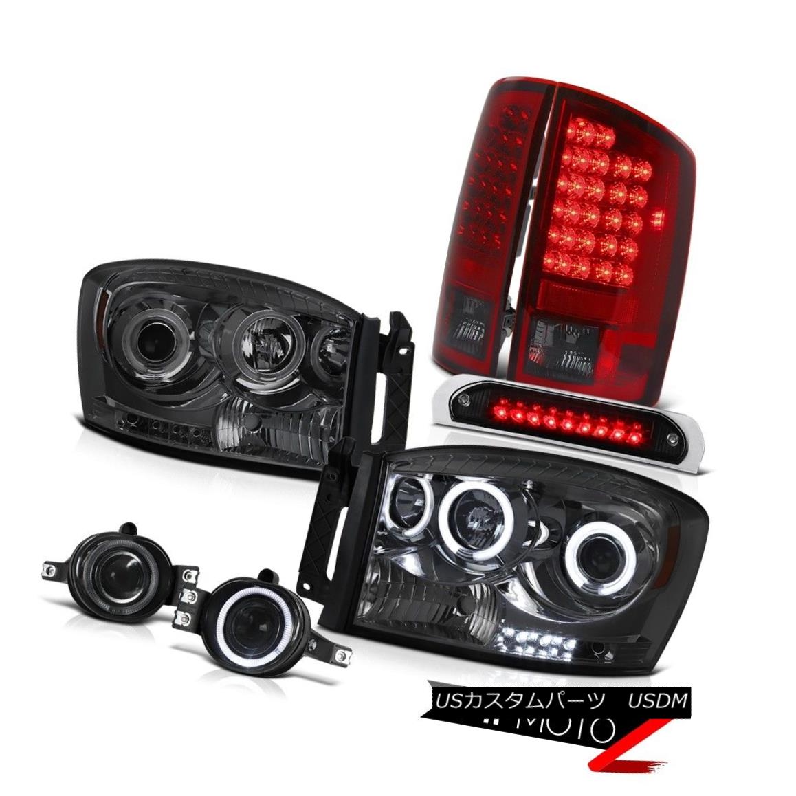 テールライト CCFL Fluorescence Headlights SMD Taillamps Driving Fog Black 3rd LED 2006 Ram WS CCFL蛍光灯ヘッドライトSMDタイルランプドライビングフォグブラック3rd LED 2006 Ram WS