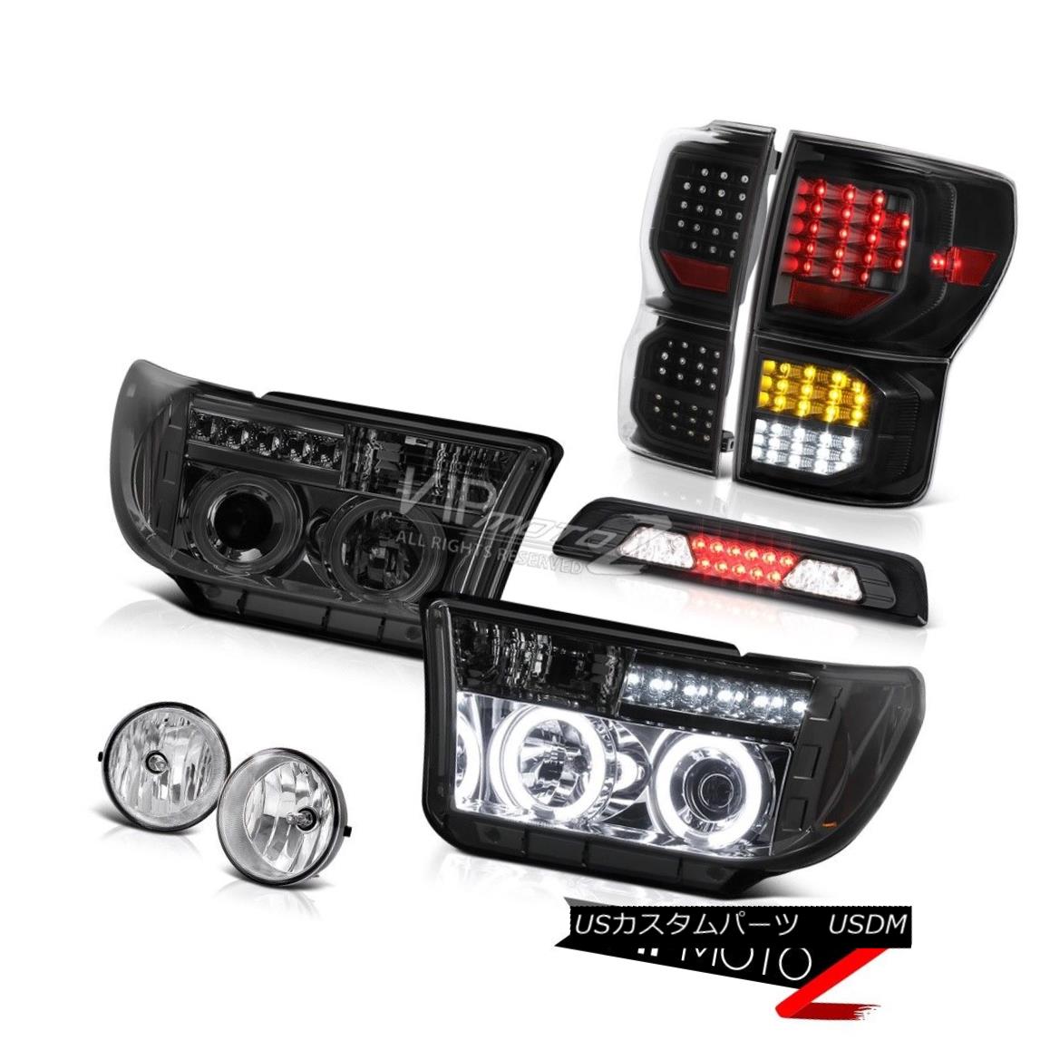 テールライト 2007-2013 Toyota Tundra Platinum Tail Lamps 3RD Brake Light Headlamps Foglights 2007-2013トヨタ・トンドラプラチナテールランプ3RDブレーキライトヘッドランプフォグライト