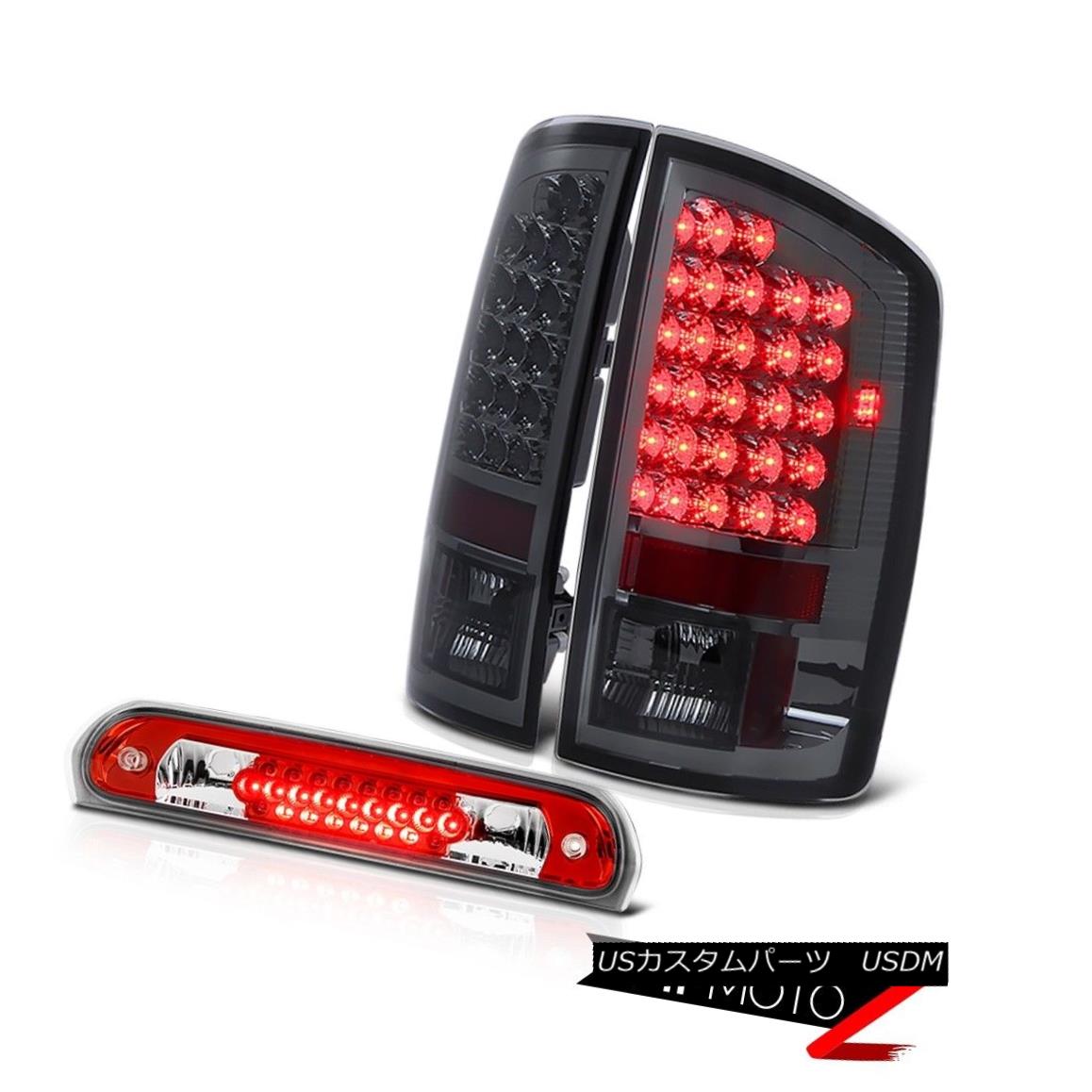 テールライト Parking Smoke Tail Lights Sosso Red 3rd Brake High Stop Cargo LED 2006 Dodge Ram 駐車場煙テールライトソッソレッド3ブレーキハイストップカーゴLED 2006 Dodge Ram