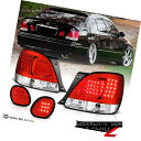 テールライト 98-05 GS300 2JZ JDM Aristo VIP Turbo RED/CLEAR LED Brake Signal Lamp Tail Light 98-05 GS300 2JZ JDM Aristo VIPターボRED / CLEAR LEDブレーキ信号ランプテールライト