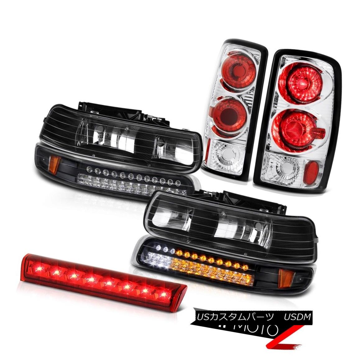テールライト Black Headlights Headlamps SMD Matte Tail Lights High Cargo LED 00-06 Tahoe Z71 ブラックヘッドライトヘッドランプSMDマットテールライトハイカーゴLED 00-06タホZ71