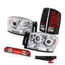 テールライト 2006 Dodge Ram Magnum V8 Halo Rim Headlights LED Bulbs Tail Lamps High 3r...