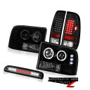 テールライト Smoke Halo Headlight High 3rd Cargo LED SMD TailLight 99-04 F250 Harley D...